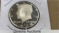 1978 Kennedy proof half dollar coin