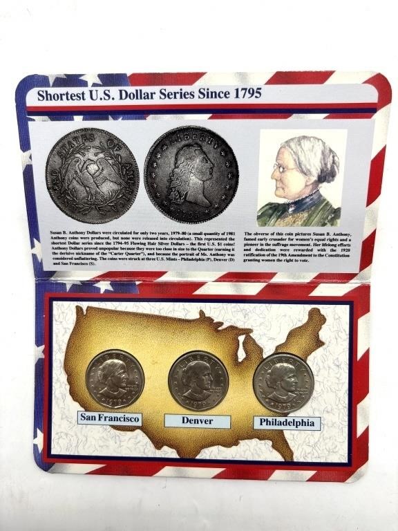 1979 First Year Mint Set Susan B. Anthony Dollars