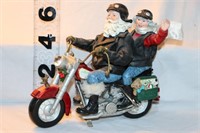 Christmas Time Harley Riding Couple