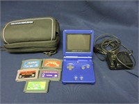 Gameboy Advance SP plus 5 Games