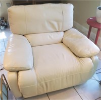 Leather electric recliner