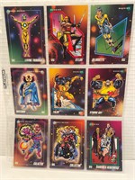 9 X 1992 Marvel Universe Cards