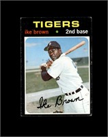 1971 Topps High #669 Ike Brown SP VG to VG-EX+