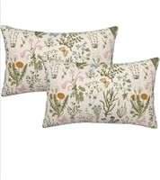New Spring Pillow Covers 12x20 Set of 2,