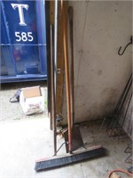 PUSH BROOM, PINCH BAR, SHOVEL