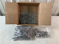 Box of Eye Screws, Washers, Hose Clamps