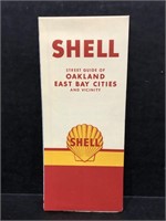 ORIGINAL 1957 SHELL MAP OF OAKLAND EAST BAY CITIES