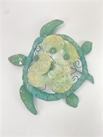 Green & Blue Metal 3D Turtle Wall Art
