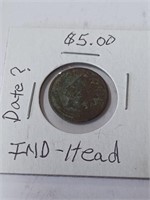 Indian Head  Penny Date Can't Read