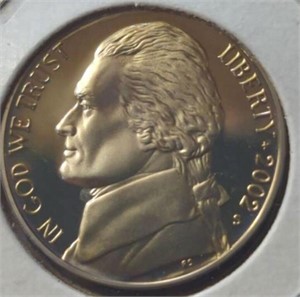 2002s proof Jefferson nickel
