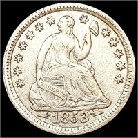 1853 Arws Seated Liberty Half Dime CLOSELY