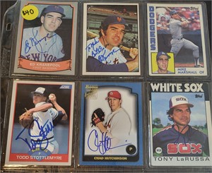 LOT OF AUTOGRAPHED CARDS