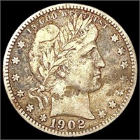 1902-O Barber Quarter LIGHTLY CIRCULATED