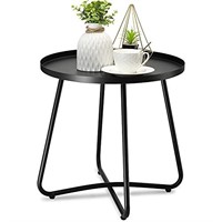 *danpinera Outdoor Side Tables, Weather Resistant