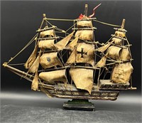 VTG NORLEANS JAPAN ORION WOODEN SHIP MODEL