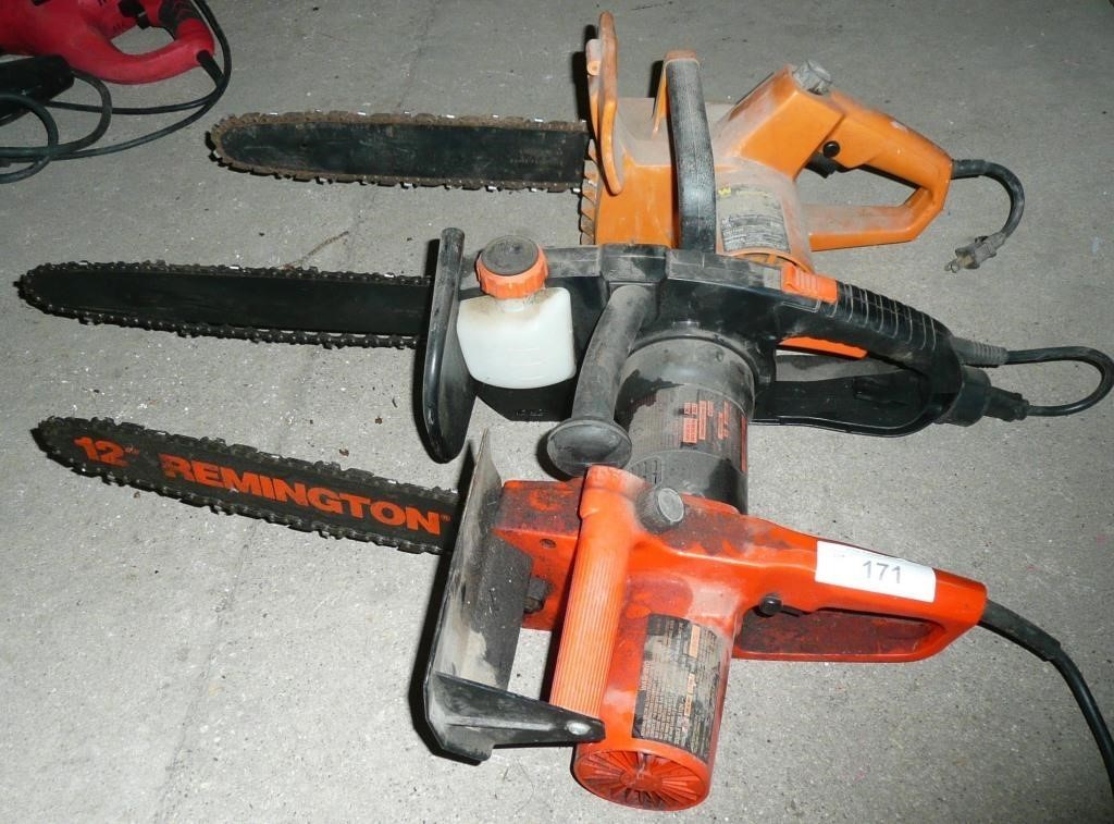 3 Electric Chain Saws, all working