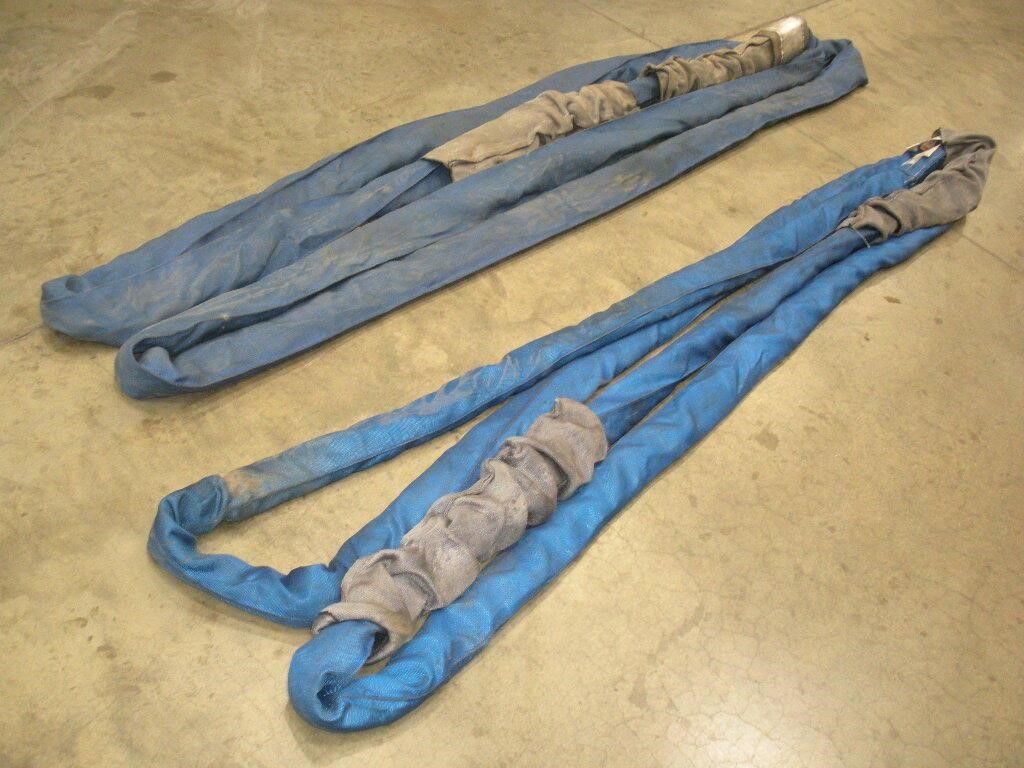 (2) Certex 15ft Polyester Round Sling   21,200lbs