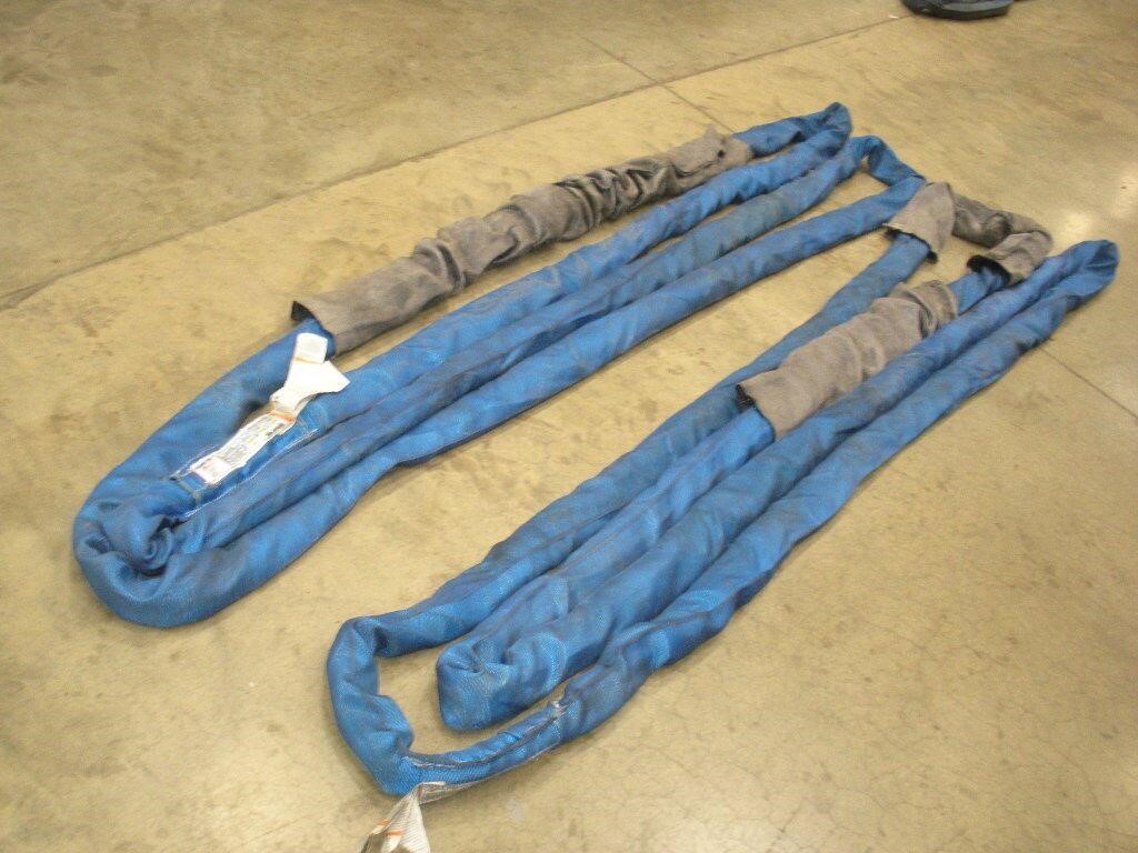 (2) Certex 15ft Polyester Round Sling   21,200lbs