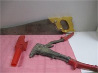 Tool Box Saw, Oil Spout, Rivet Gun