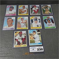 (10) 1966 Topps Star Baseball Cards