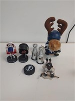 6.  Pieces of NHL related items ( singing bear ,