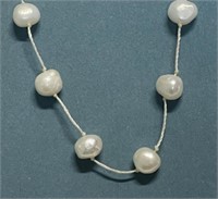 STERLING  PEARL NECKLACE
