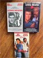 Leathal weapons 1 2 and 3 on vhs