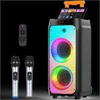 JYX T8 500W Karaoke Machine with 2 Wireless Microp