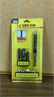 Tool shop 14 piece screw guide driving set new