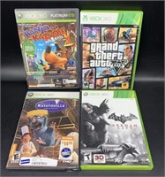 XBox 360 Video Games- Batman, Banjo, GTA,