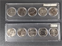 1999 State Quarter Sets, D & P Mints