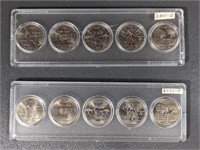 2001 State Quarter Sets, D & P Mints