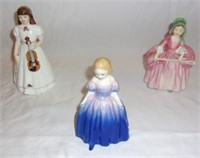 Small Royal Doulton figurines.