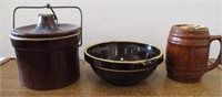 Stoneware Bowl, Mug & Crock