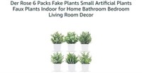MSRP $20 6 Fake Plants