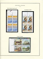 1992 US stamp collector sheet