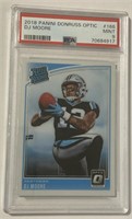 2018 Panini RR #166 DJ Moore PSA 9 Sports Card