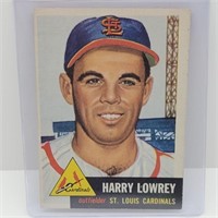 1953 TOPPS BASEBALL CARD HARRY LOWERY