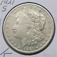 1921 S MORGAN SILVER DOLLAR