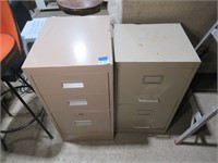 2 short filing cabinets