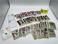 FOOTBALL CARDS, 83, 84, AND 89 3 PLASTIC BOXES