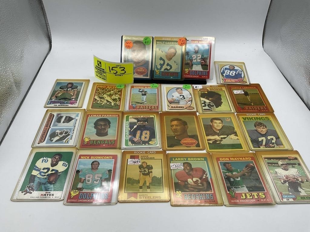 FOOTBALL CARDS 60S AND 70S. 22 CARDS