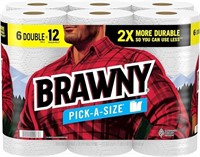 Brawnyâ® Tear-a-squareâ® Paper Towels, 6 Double