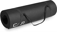 Cap Barbell High Density Exercise Mat With Strap,