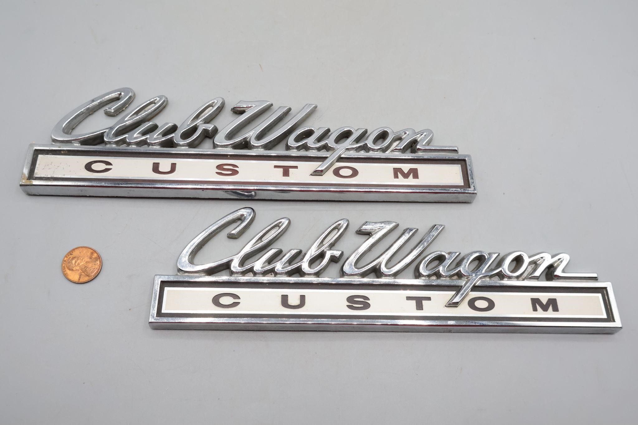 2 Club Wagon Custom Emblems