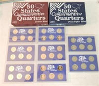 Lot of 12 state quarter proof & mint sets