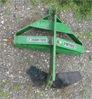Frontier model PM1001 3-point v-plow. Located at