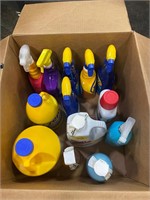 Box of Floor Cleaners & More