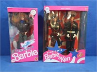 NIB 1991 Marine Corps Barbie & Ken, NIB 1990 Air
