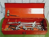 Red Tool Box Assorted Tools